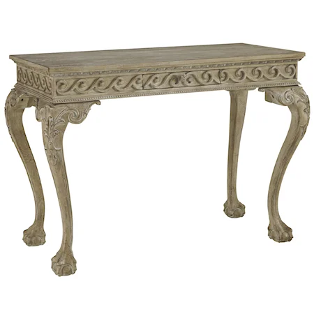 Palladio Console with Ball and Claw Feet